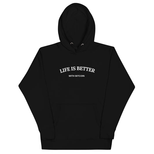 LIFE IS BETTER WITH BITCOIN HOODIE